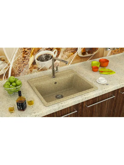 Мраморная матовая мойка Marrbaxx Джеки Z9