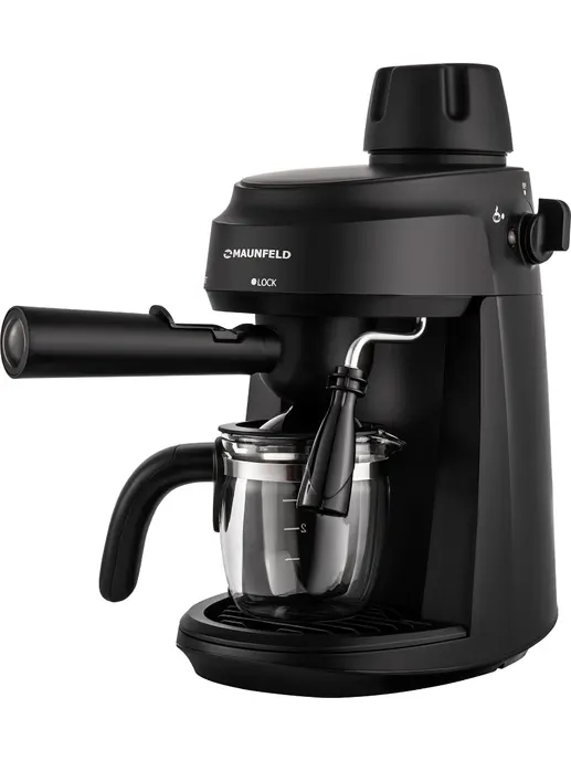 Кофемашина рожкового типа MAUNFELD MF-733BK