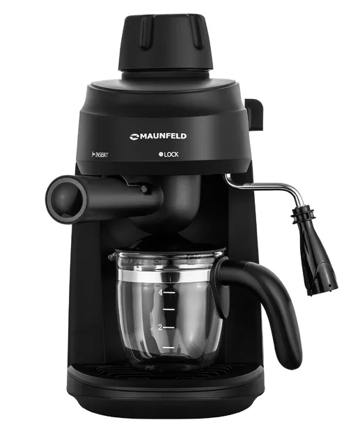 Кофемашина рожкового типа MAUNFELD MF-733BK