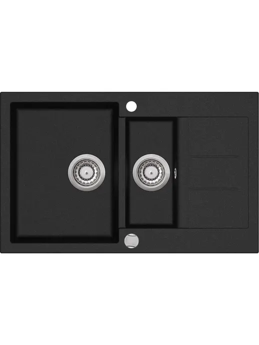 Мойка AquaSanita Tesa SQT 151 601 AW black metallic