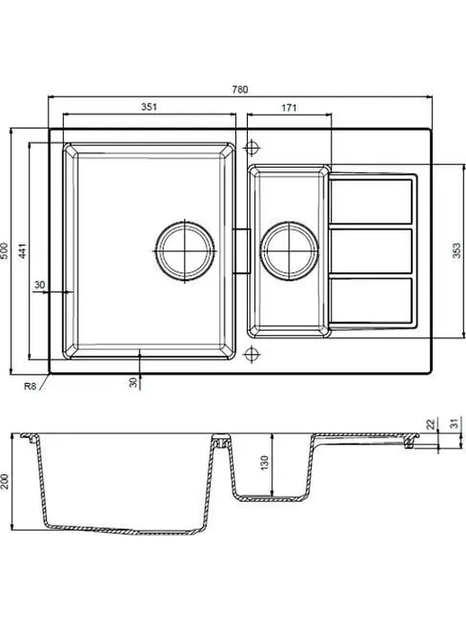 Кухонная мойка FRANKE SIRIUS SID 651-78 полярный белый