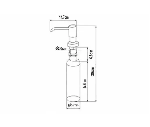 SZR 25-2 BR Дозатор жидкого мыла Zorg Inox