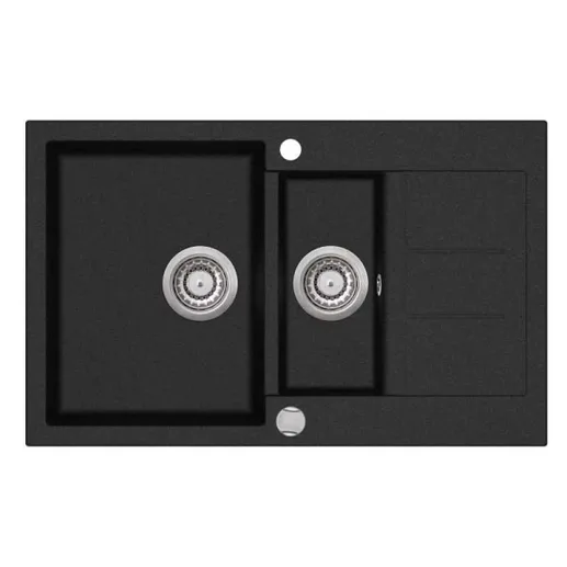 Мойка AquaSanita Tesa SQT 151 601 AW black metallic