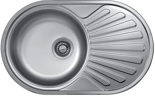 Кухонная мойка Kromevye Rondo EC 259 D-L (чаша слева)