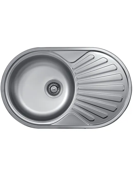 Кухонная мойка Kromevye Rondo EC 259 D-L (чаша слева)