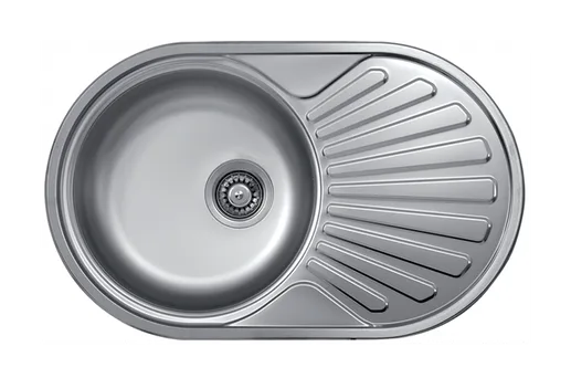Кухонная мойка Kromevye Rondo EC 259 D-L (чаша слева)