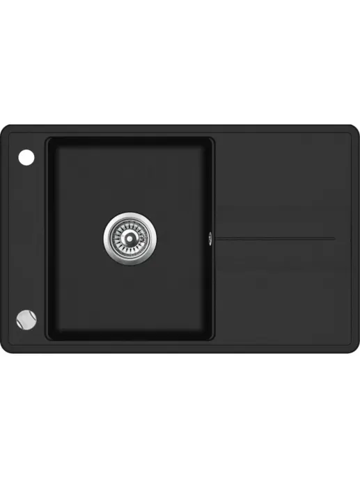 Мойка кухонная AquaSanita Bella SQB 101 601 AW Black Metallic