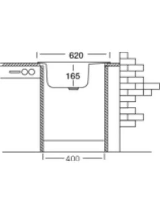 Мойка кухонная KROMEVYE EC 305 D