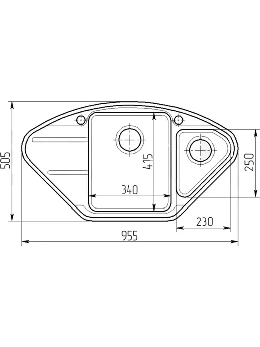 Мойка кухонная GS 14 308 черная