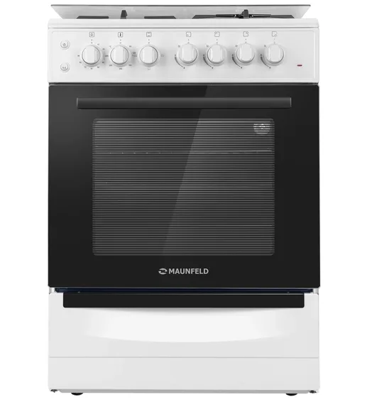 Газовая плита с электрической духовкой MAUNFELD MGC60ECW04