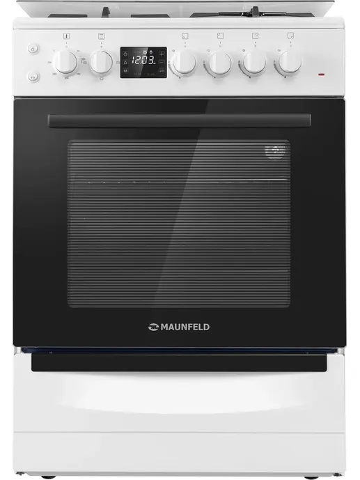 Газовая плита с электрической духовкой MAUNFELD MGC60ECW05