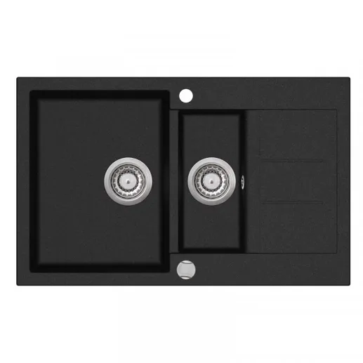 Мойка AquaSanita Tesa SQT 151 601 AW black metallic