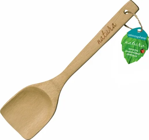 Лопатка бамбуковая широкая Natura артикул AT-N013
