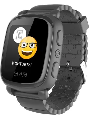 Детские умные часы ELARI KIDPHONE 2 черный