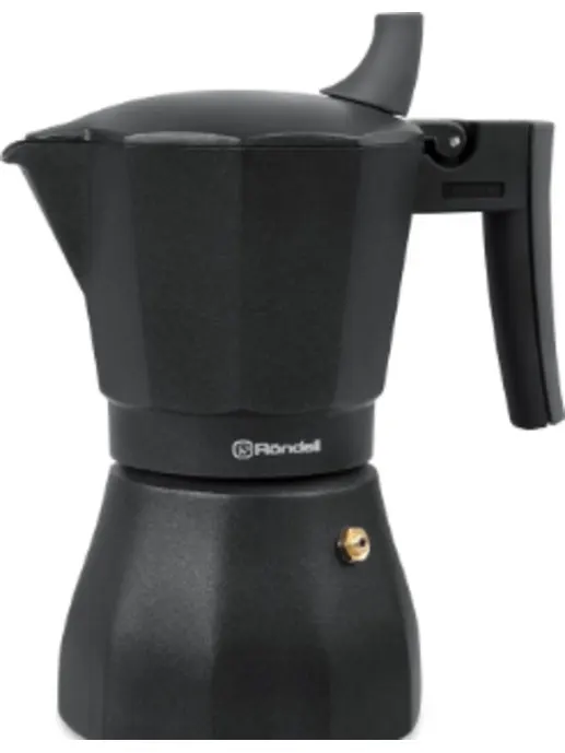 Кофеварка гейзерная Kafferro RONDELL RDS-499 Black