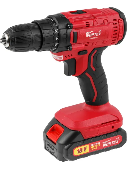Аккум. дрель-шуруповерт WORTEX LX BD 1820 Li