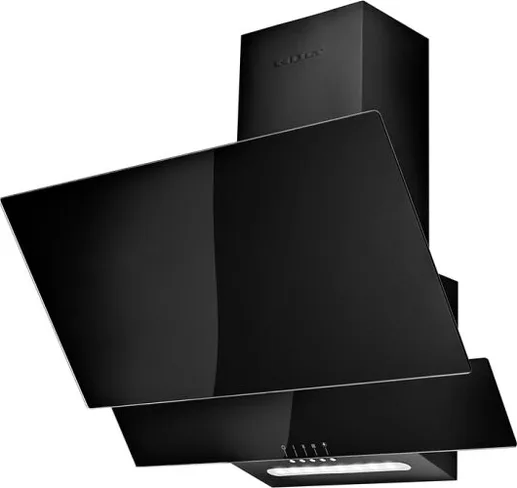Кухонная вытяжка Holt HT-RH-016 60, цвет: чёрный, стеклянная, 60 см