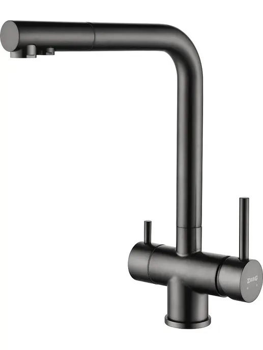 Смеситель для кухни ZORG ARGOS PREMIUM PVD Gunblack