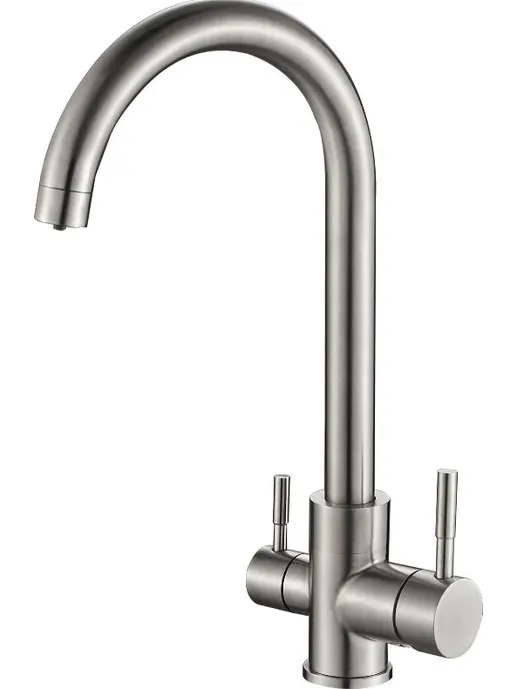 Смеситель для кухни ZorG Steel Hammer SH 713 нержавейка