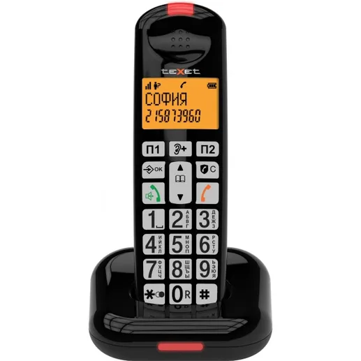 Бесшнуровой телефонный аппарат teXet TX-D7855A черный