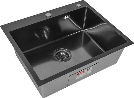 Мойка ARFEKA ECO AR 600*500 BLACK PVD NANO DECOR MILLET GRAINS