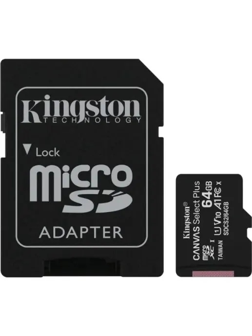 Карта флэш памяти Kingston SDCS2/64GB