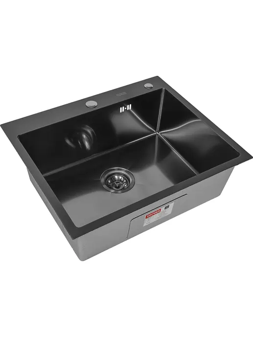 Мойка ARFEKA ECO AR 600*500 BLACK PVD NANO DECOR MILLET GRAINS