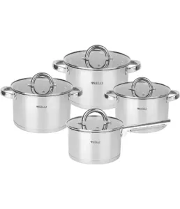 Набор Кастрюль из 8-и предметов KL-4702 (1х2) на скидке