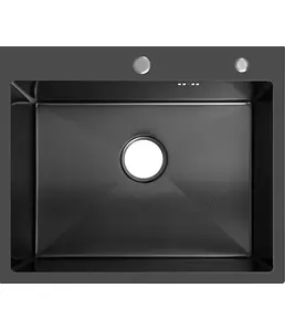 Мойка ARFEKA ECO AR 600*500 BLACK PVD NANO DECOR MILLET GRAINS, Страна на скидке