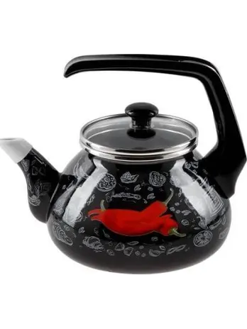 Чайник стальной эмалированный, 2.2 л, серия Перчик, PERFECTO LINEA
