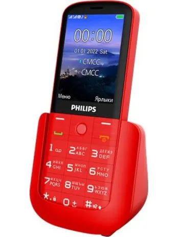 Сотовый телефон Philips Xenium E227 красный (КИТАЙ)