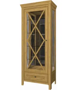 Шкаф-витрина ШВ1-80, ПР-001.02, ПП Натура на скидке