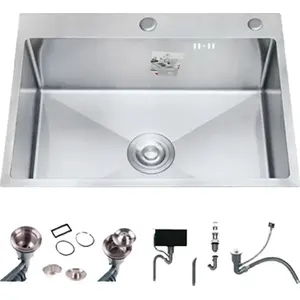 DS5040 Кухонная мойка 500*400*200mm , нержавеющая сталь с сифоном