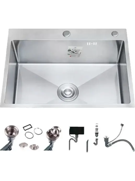 DS6050 Кухонная мойка 600*500*200mm , нержавеющая сталь с сифоном