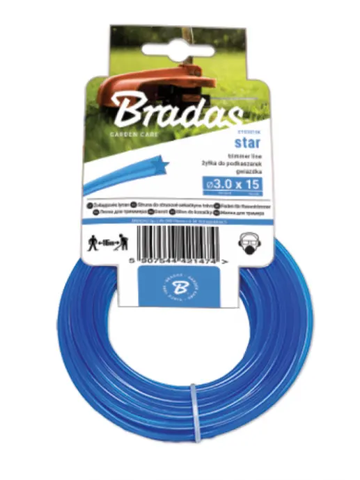 Леска звезда BRADAS 1,6мм/15м арт.ZTG1615K