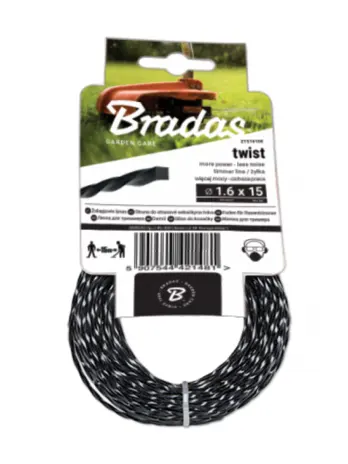 Леска плетеная BRADAS 3,0мм/15м арт.ZTS3015K