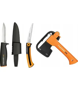 Туристический набор (топор+пила+нож) FISKARS на скидке