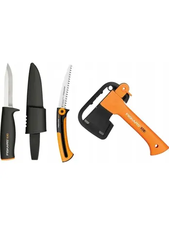 Туристический набор (топор+пила+нож) FISKARS