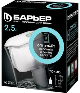 Фильтр-кувшин для очистки воды БАРЬЕР Токио Опти Лайт белый на скидке
