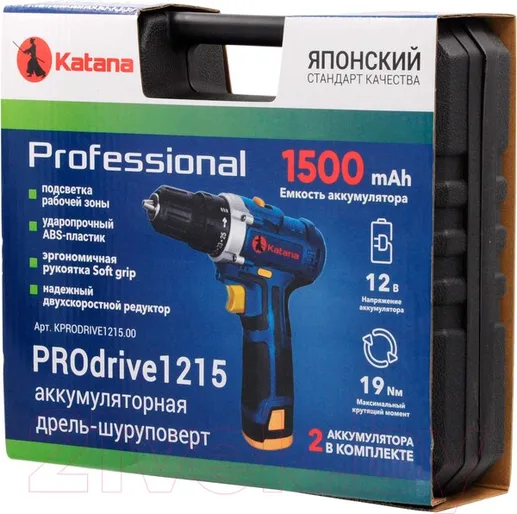 Аккумуляторная дрель-шуруповерт KATANA PROdrive 1215