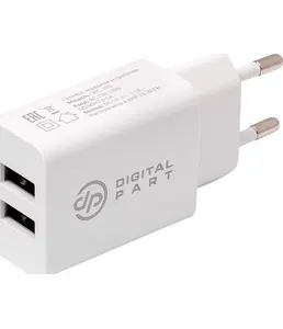Сетевое зарядное устройство DIGITALPART WC-250 2.1A с кабелем Lightnin на скидке