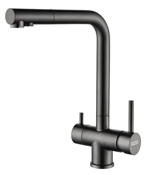 Смеситель для кухни ARFEKA GEMINIA Black PVD,