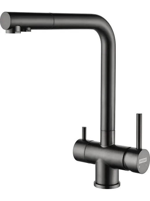 Смеситель для кухни ARFEKA GEMINIA Black PVD,
