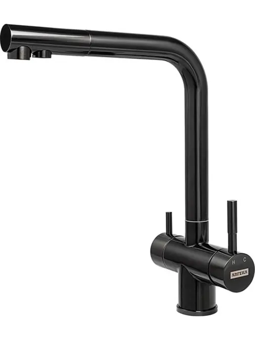Смеситель для кухни ARFEKA AF SDS-03SS304 BLACK GRAFIT,