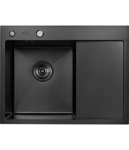 Мойка ARFEKA ECO AR 650*500 L BLACK PVD NANO, на скидке