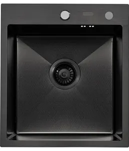 Мойка ARFEKA ECO AR 450*500 BLACK PVD NANO DECOR MILLET GRAINS, на скидке