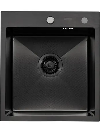 Мойка ARFEKA ECO AR 450*500 BLACK PVD NANO DECOR MILLET GRAINS,