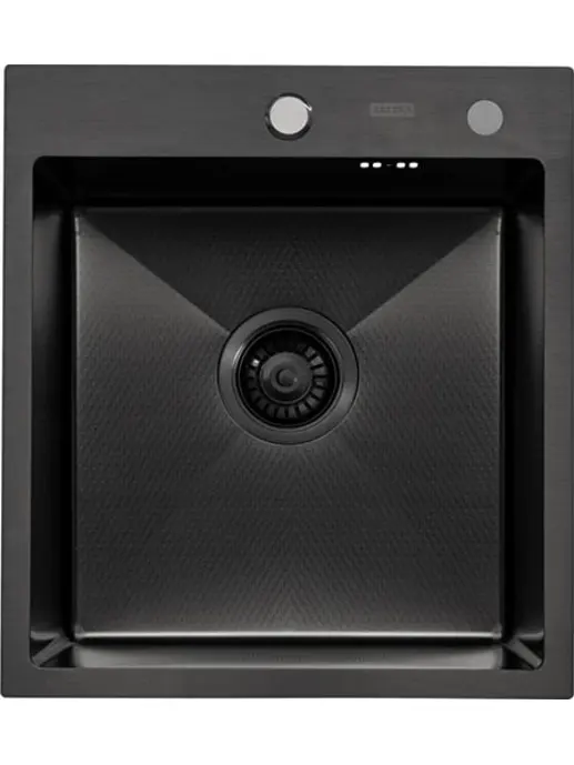 Мойка ARFEKA ECO AR 450*500 BLACK PVD NANO DECOR MILLET GRAINS,