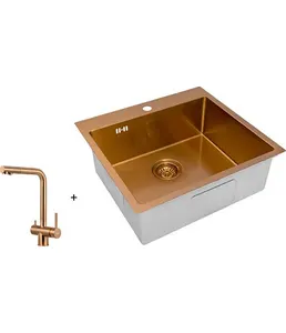 Мойка ZORG ZRN 5055 Nano PVD Gold Rosy, на скидке