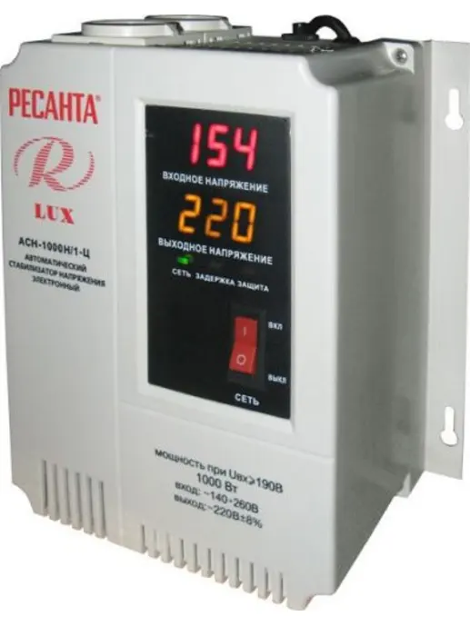 Стабилизатор АСН-1000 Н/1-Ц Ресанта Lux